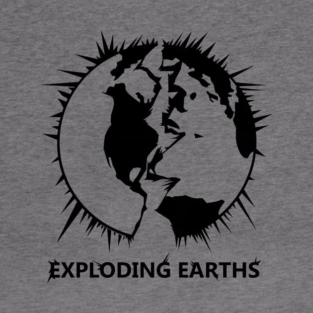 EXPLODING EARTHS! PODCAST LOGO BLACK by Explodingearths
